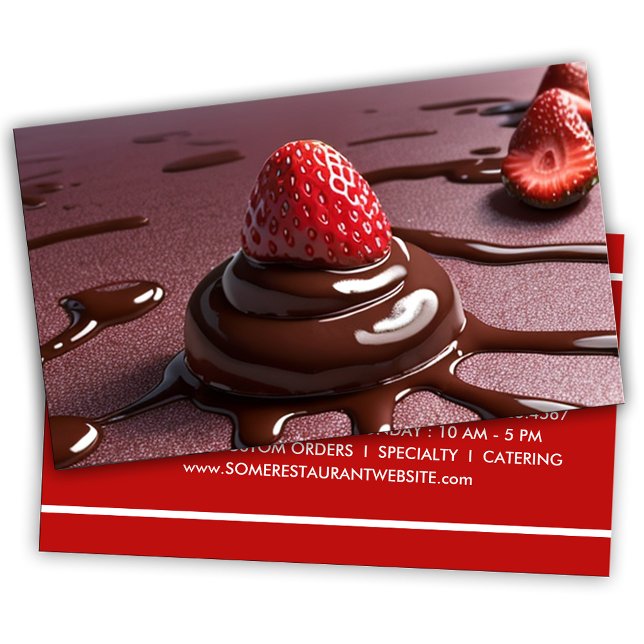 chokladjordgubbseri lojalitetskort (Skapare uppladdad)
