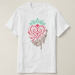 chokladjordgubbskädda teckning t shirt