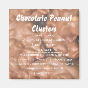 Chokladjordnöten samla i en klunga recept magnet
