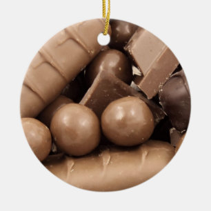 Chokladjulprydnad Julgransprydnad Keramik