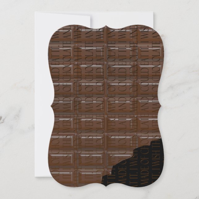 Chokladkaka Inbjudningar (Framsida)