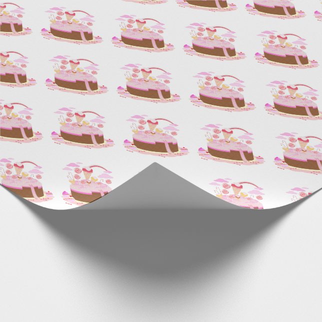 Chokladkaka med godis presentpapper (Hörn)
