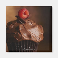 Chokladkaka med hallontopp