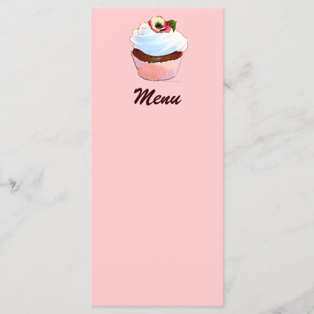 Chokladkaka med Pansy-meny Meny (Framsida)