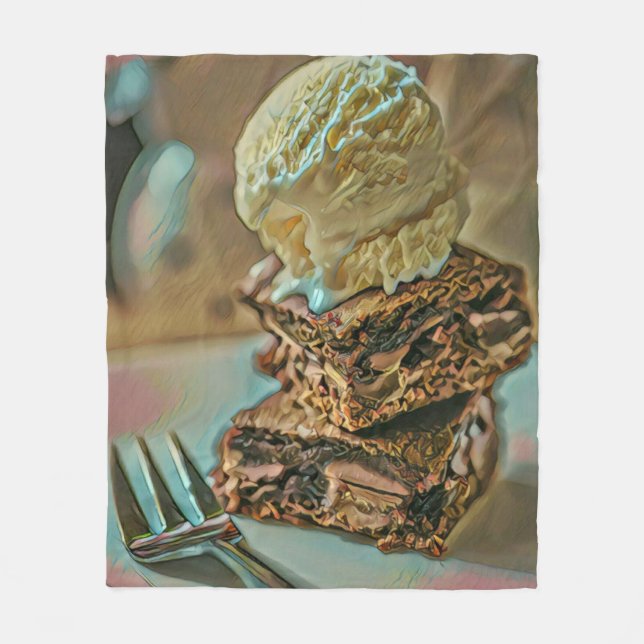 Chokladkakor av glass fleecefilt (Framsidan)