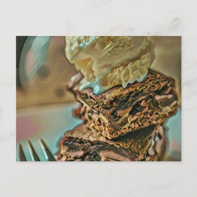 Chokladkakor av glass vykort (Framsida)