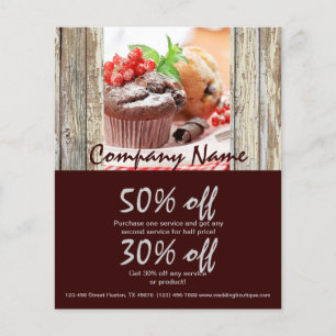 Chokladkakor av lumträ flygblad