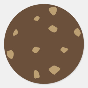 Chokladkakor Runt Klistermärke