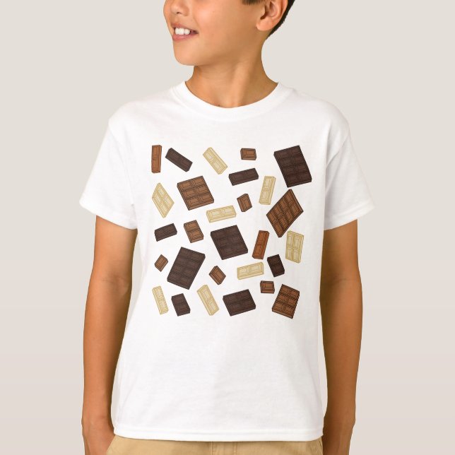 Chokladkakor som faller ner t shirt (Framsida)