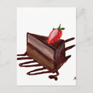 Chokladkaksmatsedel Vykort