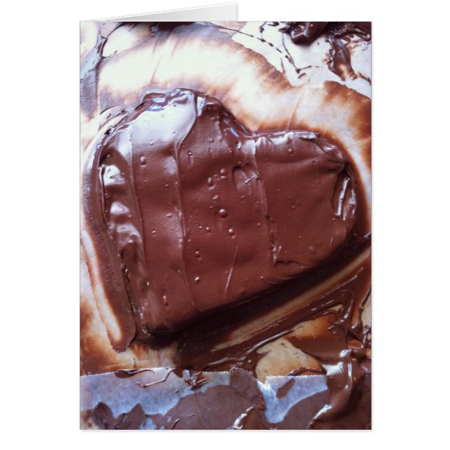 Chokladkärlek Hälsningskort (Framsidan)