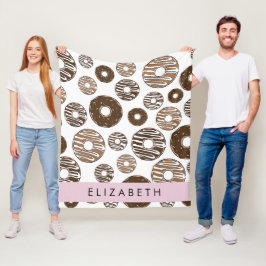 Chokladklad, karamelldonötter, isbildning, ditt na fleecefilt