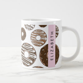 Chokladklad, karamelldonötter, isbildning, ditt na jumbo mugg