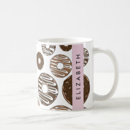 Chokladklad, karamelldonötter, isbildning, ditt na kaffemugg