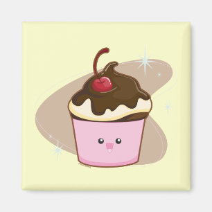 Chokladkörsbärmuffin Magnet
