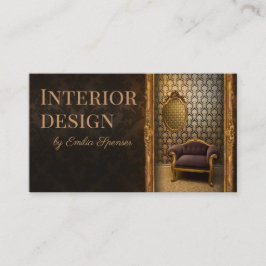 Chokladkortet Insida Designer Classic Stil Visitkort
