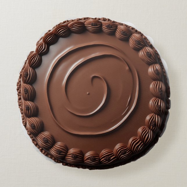 Chokladkudde Rund Kudde (Framsidan)