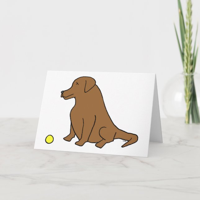 Chokladlab "Sitt. Stanna. Ha en Boll." Kort (Framsida)