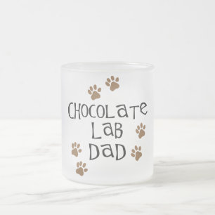 Chokladlabbpappa Frostad Glasmugg
