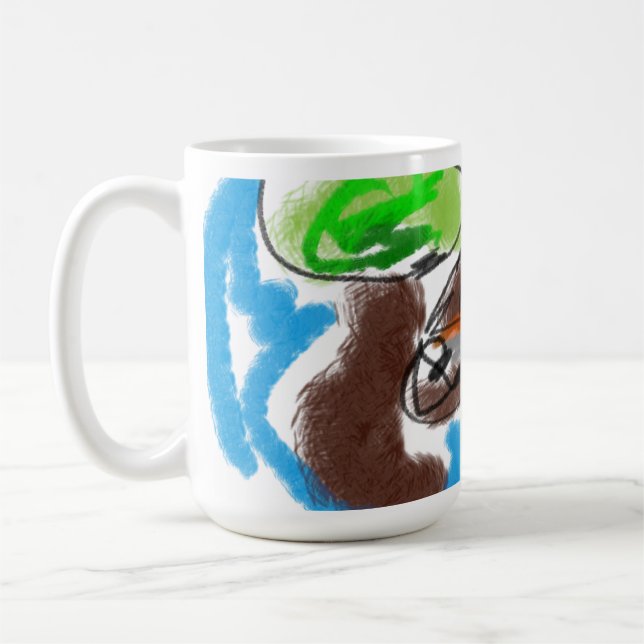 chokladlabradokonst kaffemugg (Vänster)