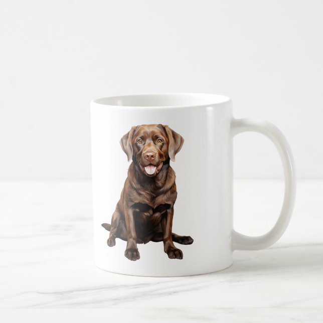 Chokladlabrador kaffemugg (Höger)