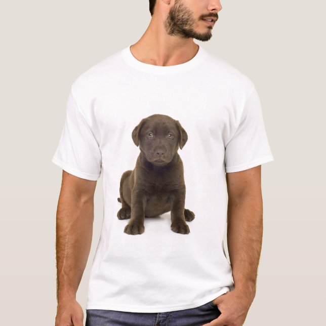 ChokladLabrador manar T-tröja Tee Shirt (Framsida)