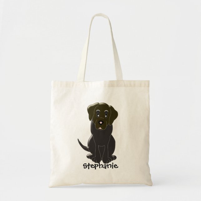 Chokladlabrador Personlig Tygkasse (Framsidan)