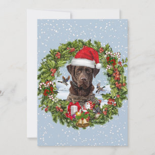 Chokladlabrador Retriever, julkrans Inbjudningar