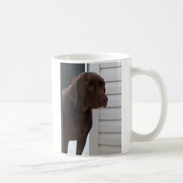 ChokladLabrador Retriever Kaffemugg (Höger)