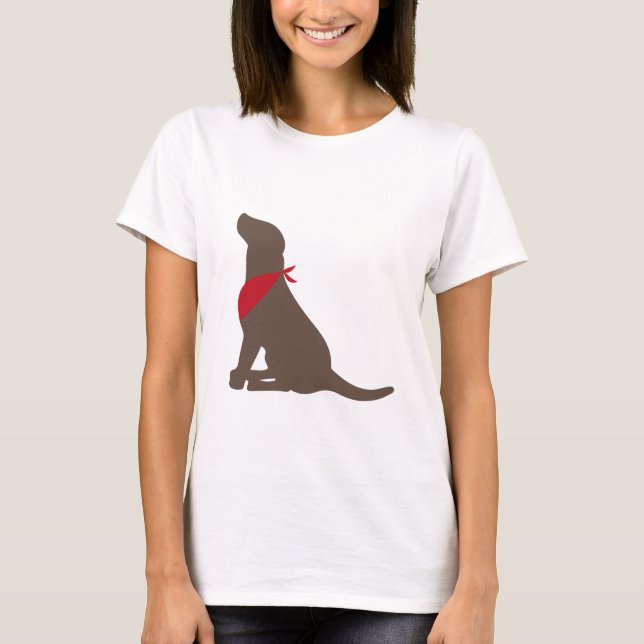 ChokladLabrador Retriever T Shirt (Framsida)