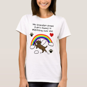 ChokladLabrador skyddsängel (regnbågen T-shirt