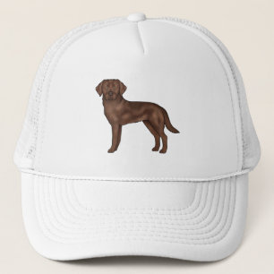 Chokladlabrador Söt Tecknad Lab Hund Keps
