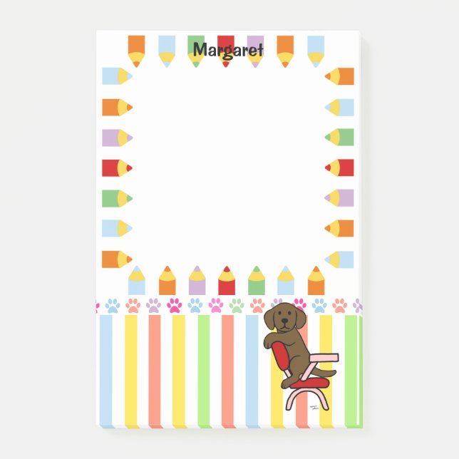 ChokladLabrador student 3 Post-it Block (Framsida)