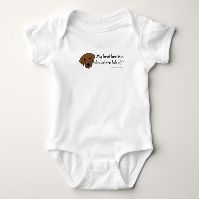 chokladlabrador t shirt (Framsida)