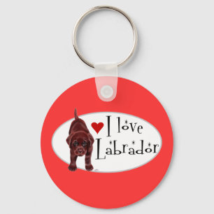 ChokladLabrador valp Nyckelring