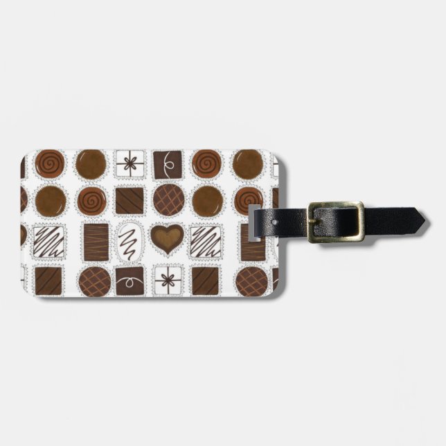 Chokladlåda Chokoholchoklad Chocolatier Bagagebricka (Horisontell Framsida)