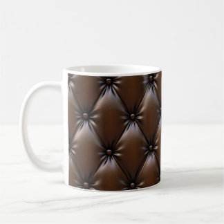 Chokladläder: Lyxig Klädselstruktur Kaffemugg