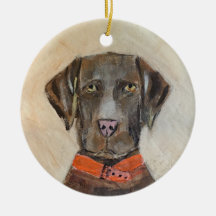 Chokladlamm Ornament Hund jullabrador