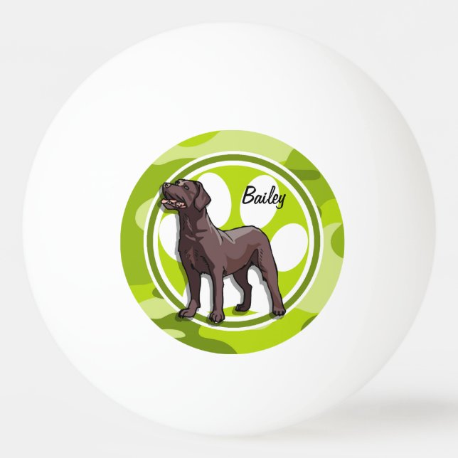 Chokladlampa; ljus grönt-kamera, kamouflage pingisboll (Framsidan)