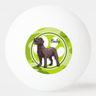 Chokladlampa; ljus grönt-kamera, kamouflage pingisboll