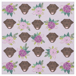 Chokladlavender-blommigtar Tyg