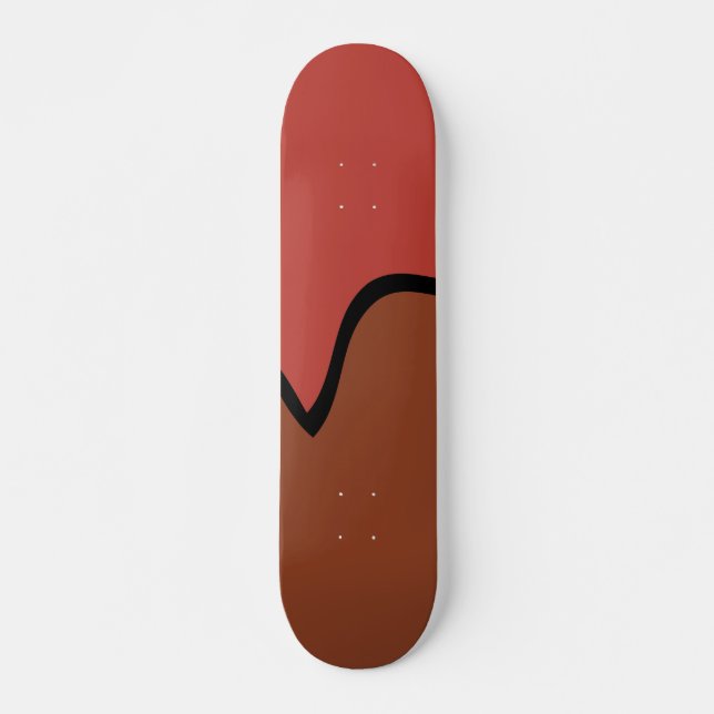 Chokladlollipop Skateboard Bräda 20,5 Cm (Framsida)