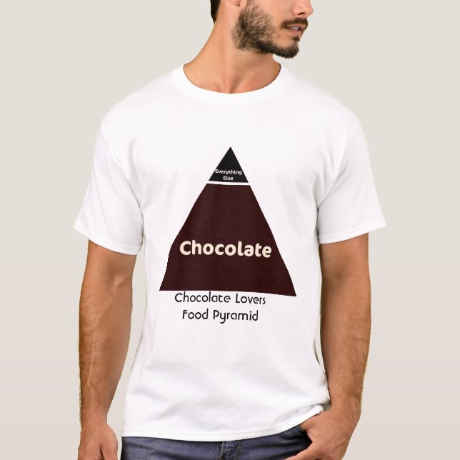 Chokladmatpyramid Tee Shirt (Framsida)