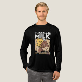 Chokladmjölk klunkande på salighet – Kawaii Kattma T Shirt