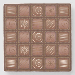 Chokladmönster Underlägg Sten