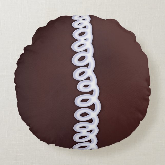 Chokladmuffinen kudder rund kudde (Framsidan)