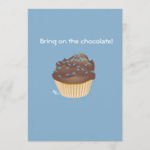 Chokladmuffinfödelsedagsfest inbjudan
