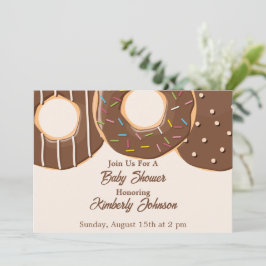 Chokladmunk Delight Baby Shower Inbjudningar