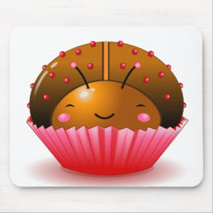Chokladnyckelpigamuffin Mousepad Musmatta