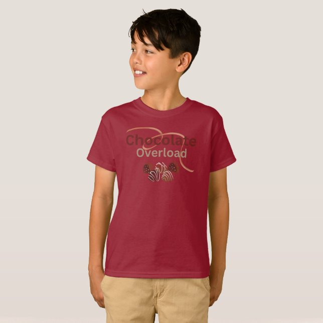 Chokladöverbelastning T-tröjor T Shirt (Hel framsida)